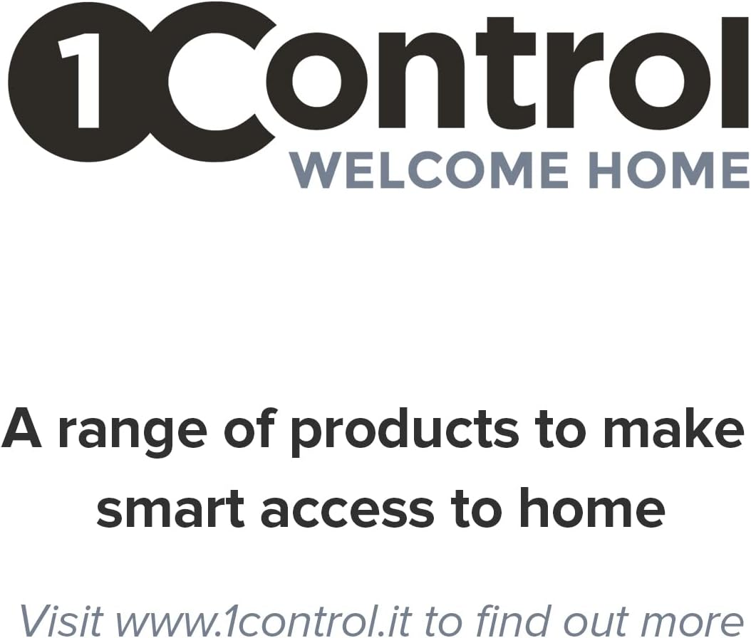 1Control SOLO 2ª GEN, draadloze Bluetooth-poortopener voor telefoon/smartphone om poorten en garagedeuren te openen Gecontroleerd met afstandsbediening, x 4 poorten en 10 gebruikers, Made in Italy