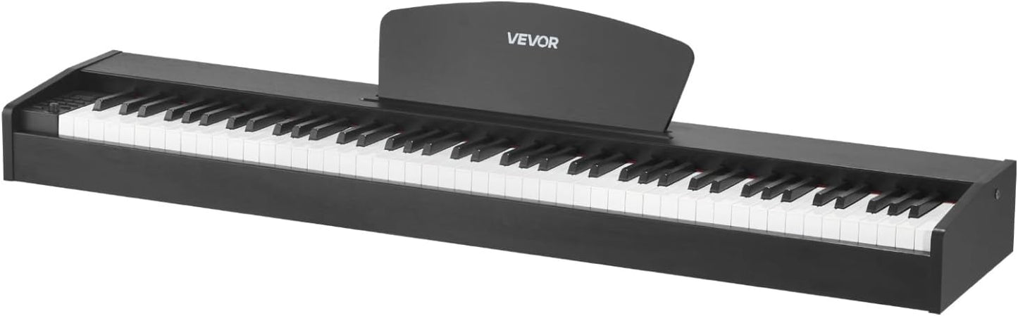 Digitale piano – Elektrische piano – Keyboard – Piano met gewogen toetsen – Pianotoetsenbord – Zonder houder – 88 volledig gewogen toetsen – Dual-toetsenbordmodus