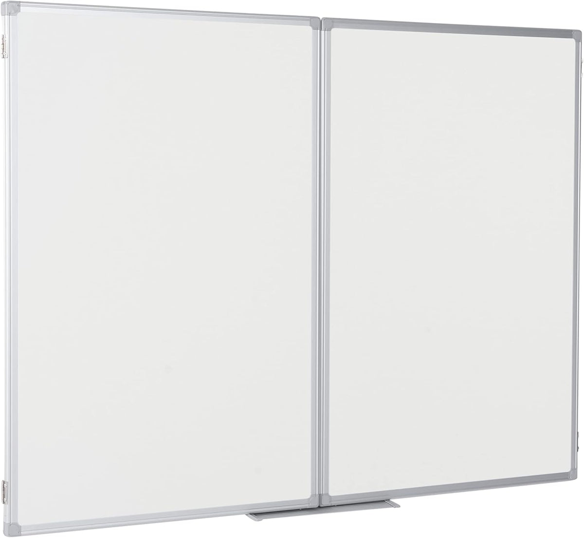 Bi-Office Earth Trio - whiteboard klaptafel met 3 whiteboards, magnetische geëmailleerde oppervlakken, 90 x 60/180 x 60 cm