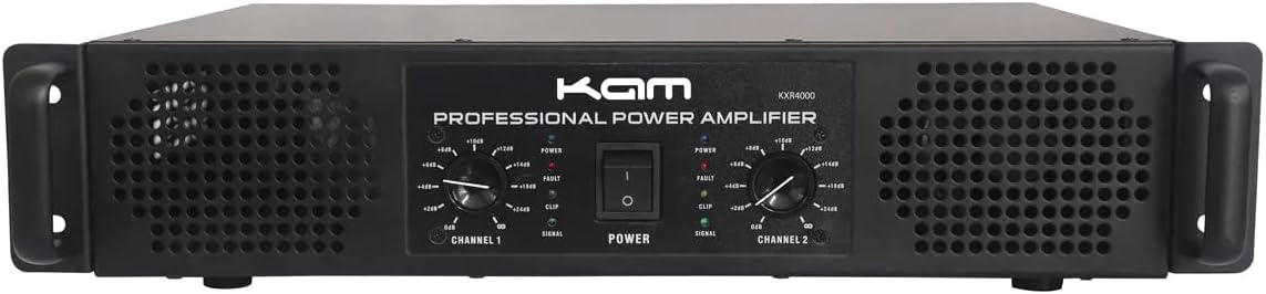 Kam KXR4000 Professionele stereo eindversterker - 400W | 2U rackmonteerbaar, ideaal voor live geluid en studio