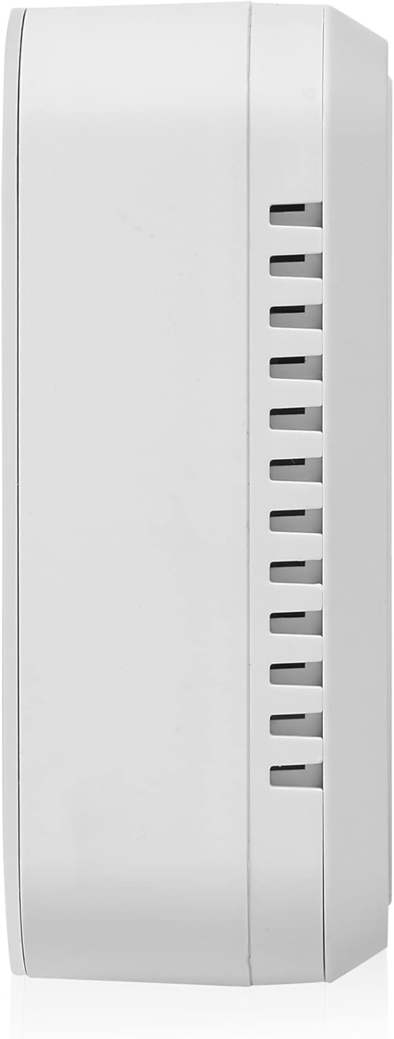Smartwares - Luchtkwaliteitsalarm en - Sensor - Detecteert CO (Kooldioxide), Vochtigheid, Temperatuur - werkt op Netvoeding met Reservebatterij - FGA-13900