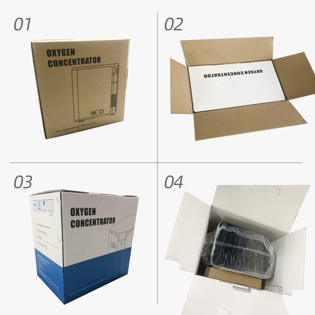 1-7L draagbare zuurstofgenerator voor thuisgebruik 90% ± 3% zuurstofconcentrator met stroomsnelheid