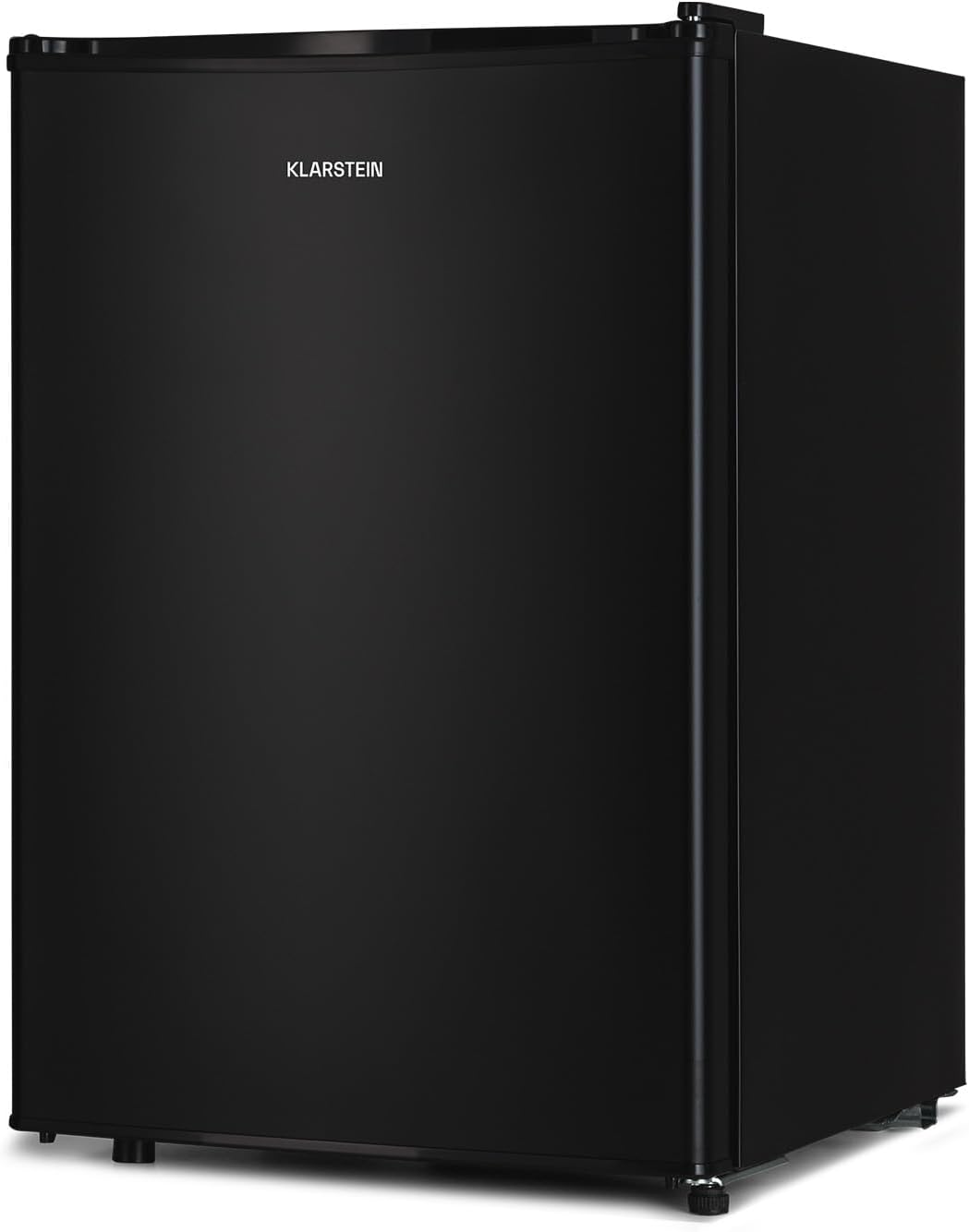 Klarstein Obsidian - koelkast, inhoud: 72 liter, binnen en buiten zwart, 7 koelstanden, groentevak, geluidsniveau: 42 dB, zwart