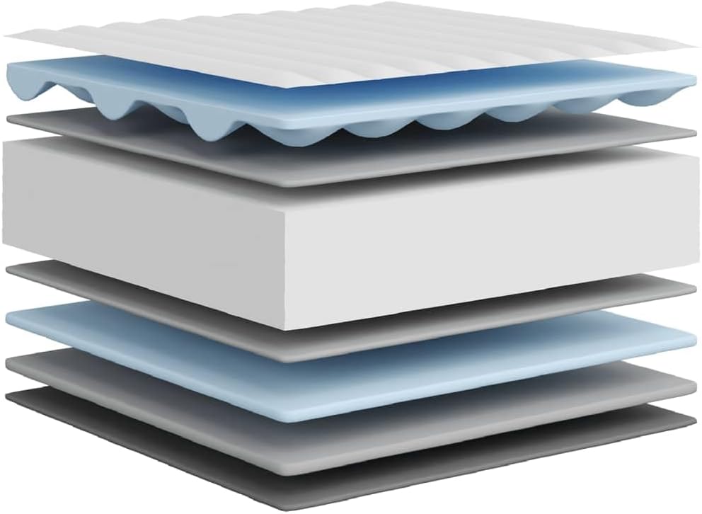 vidaXL Schuimmatras middelzacht 180x200 cm, tweepersoonsmatras, tweepersoons matras, matras schuimrubber, foam matras, matras schuim