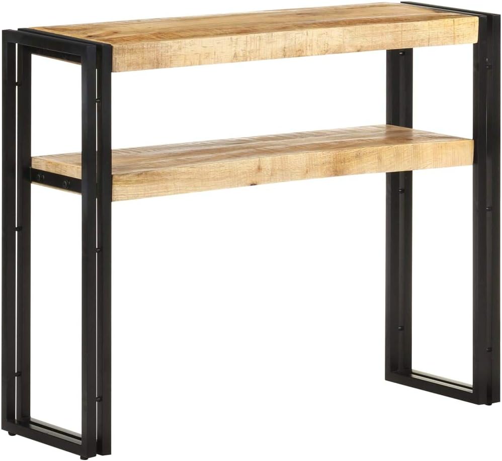 vidaXL Wall table 90x30x75 cm raw mango wood