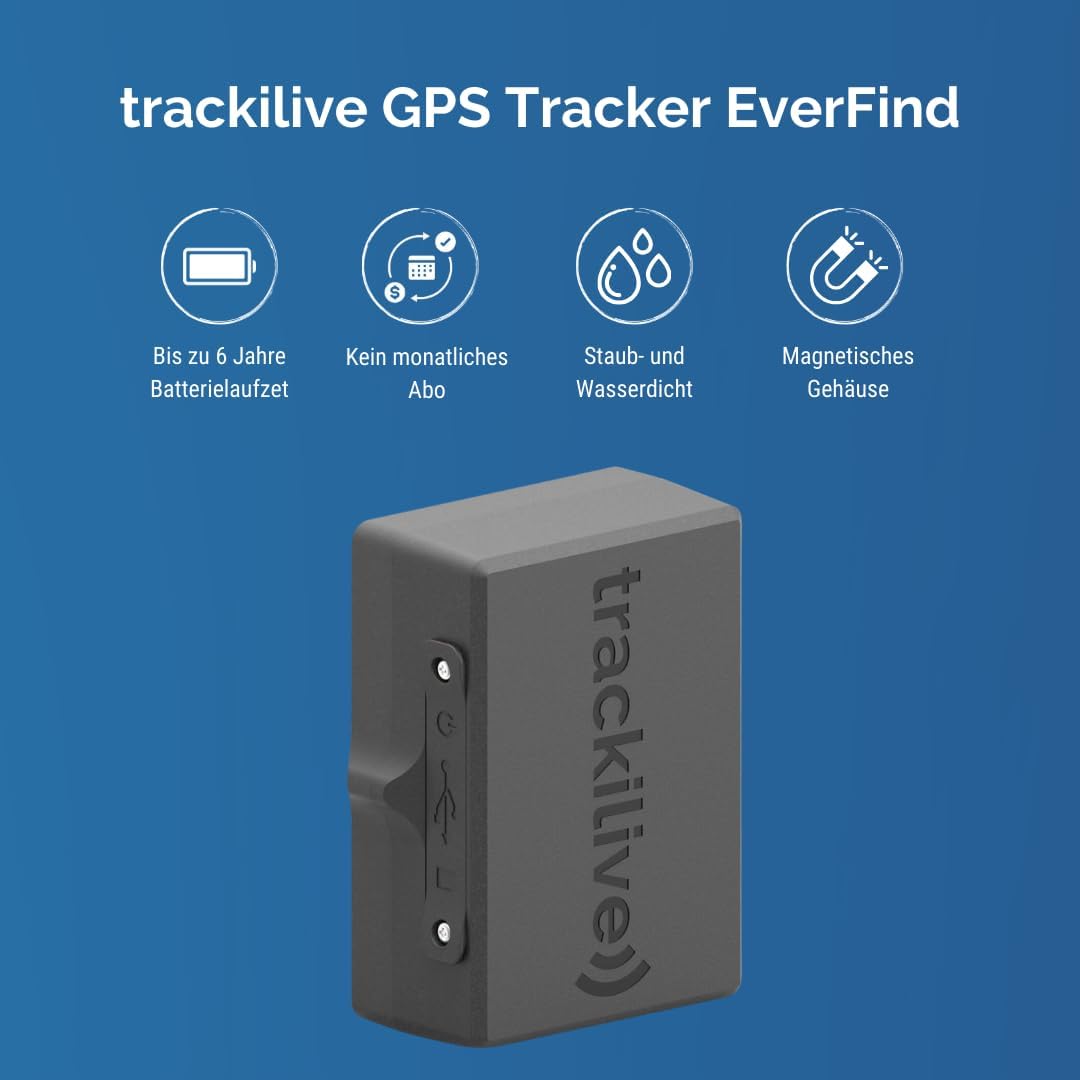EverFind GPS-tracker voor caravans: tot 6 jaar batterijduur, geen maandelijkse abonnementen, magnetische bevestiging, IP68