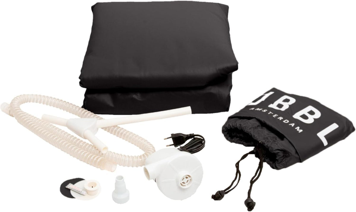Opblaasbaar Bad – Ligbad – Badkuip – Draagbaar Bad – Opvouwbaar Bad – Black Onyx – 255L – Tot 188 Cm – Opgezet In 1 Minuut