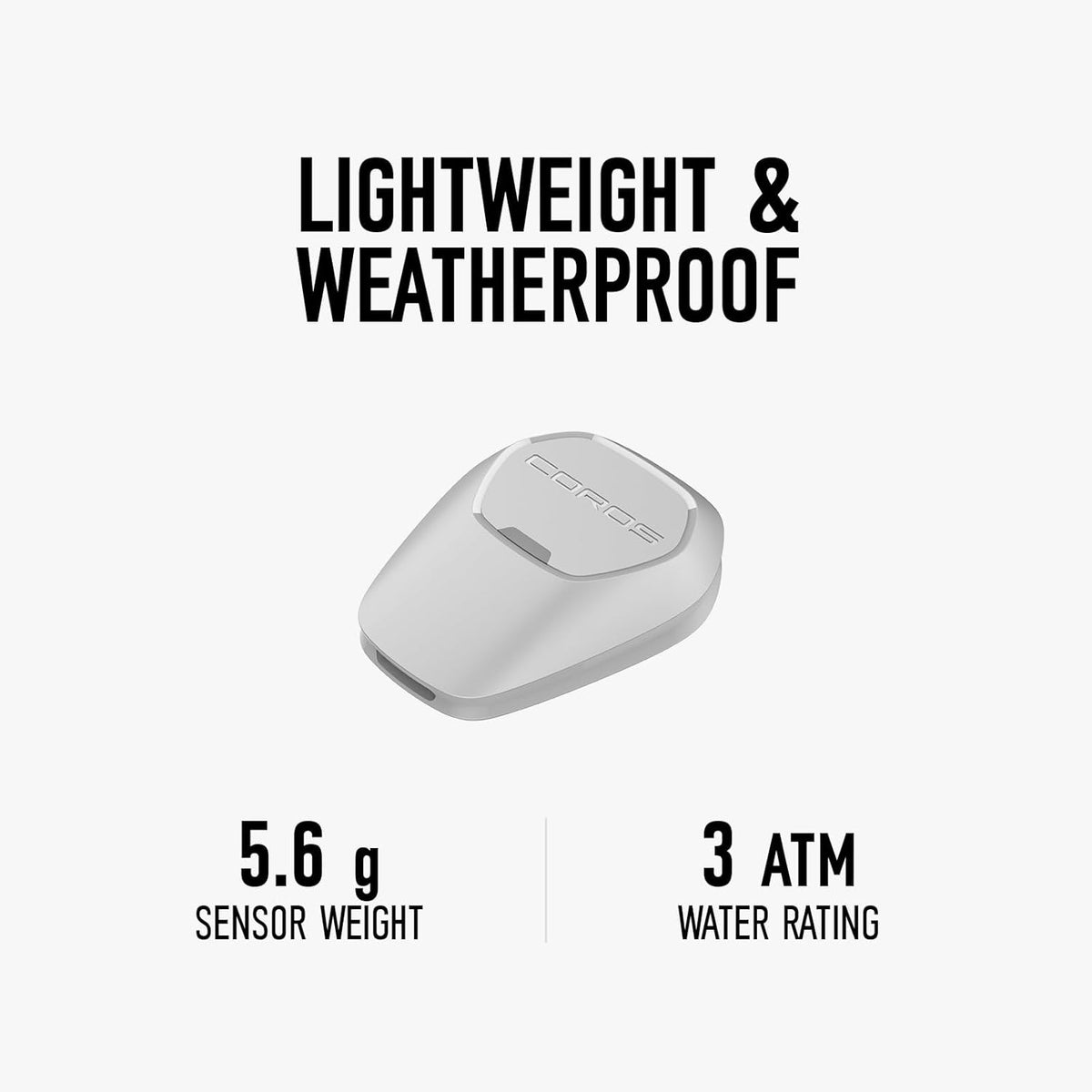 COROS POD 2, horlogesensoraccessoire, nauwkeurige afstandsmeting, gevoeliger realtime tempo, verbeterde GPS-gegevens, te bevestigen aan schoenen of riem, werkt alleen met COROS-horloges