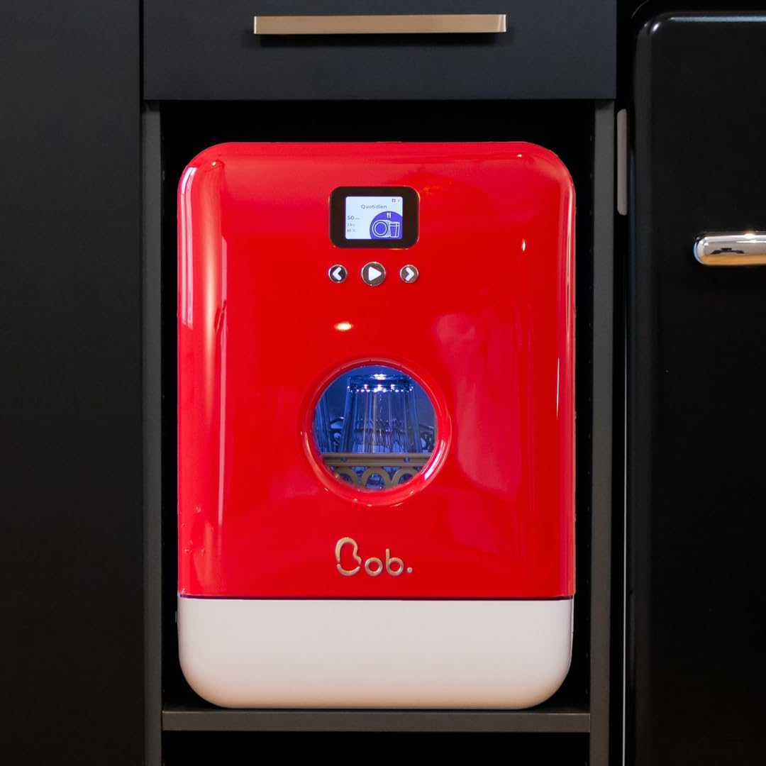 Compacte Vaatwasser – Mini Vaatwasser – Vrijstaande Vaatwasser – Kleine Vaatwasser – Draagbare Vaatwasser – 34 cm Breedte – Ingebouwde Watertank & Natuurlijk Droogsysteem