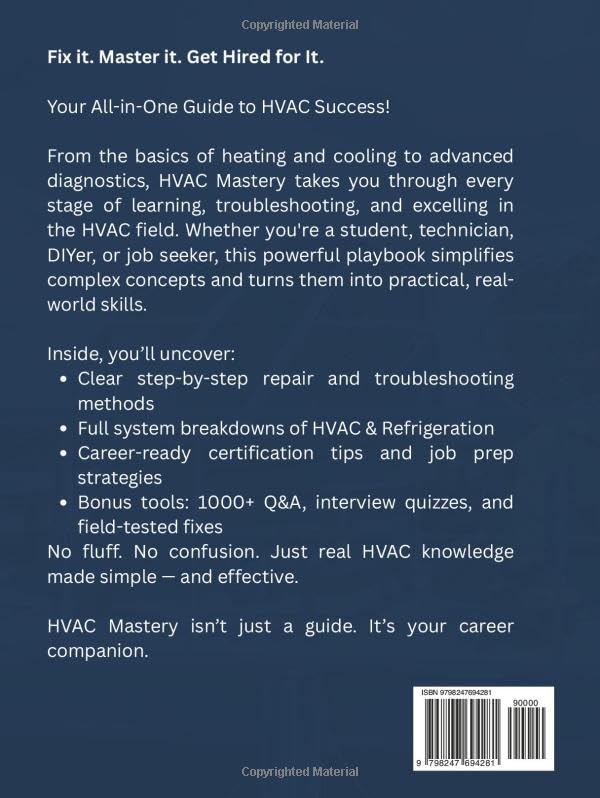 HVAC Gids – Verwarming, Ventilatie, Airconditioning, Reparatie – Complete Handleiding – Stap-voor-Stap Troubleshooting – Praktische Tips – Carrièrevoorbereiding