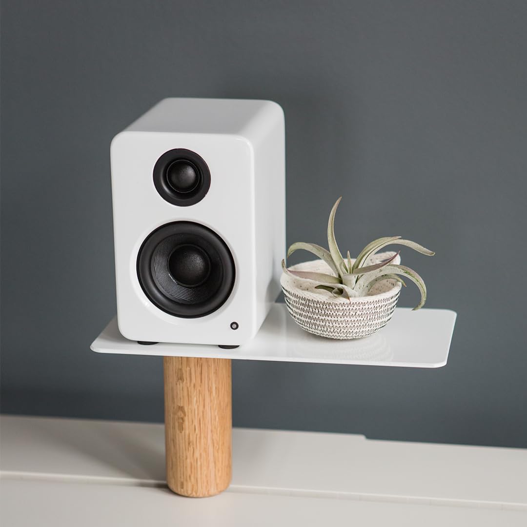 Kanto YU2 Powered Desktop Speakers | 3" Composiet Drivers | 3/4" Silk Dome Tweeter | Class D Amplifier | 100 Watt | Ingebouwde USB DAC | Subwoofer Output | Mat Wit | Paar