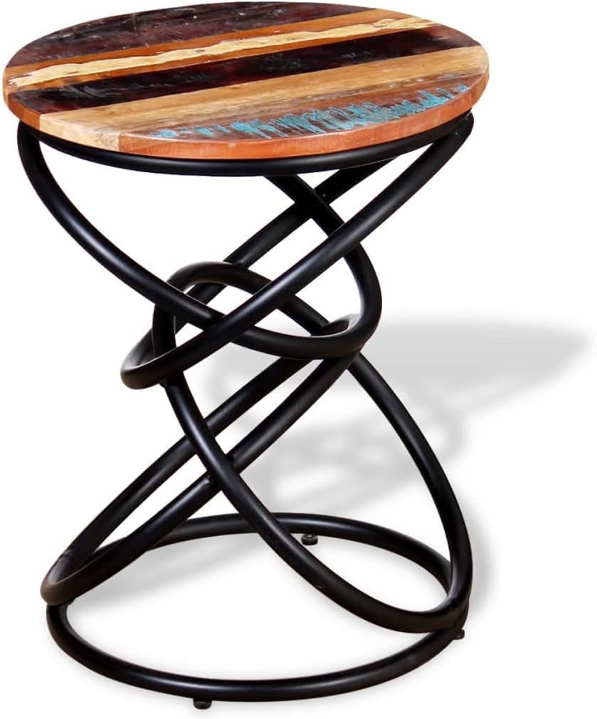 vidaXL Recycled Wood Side Table Solid Table Side Table Table