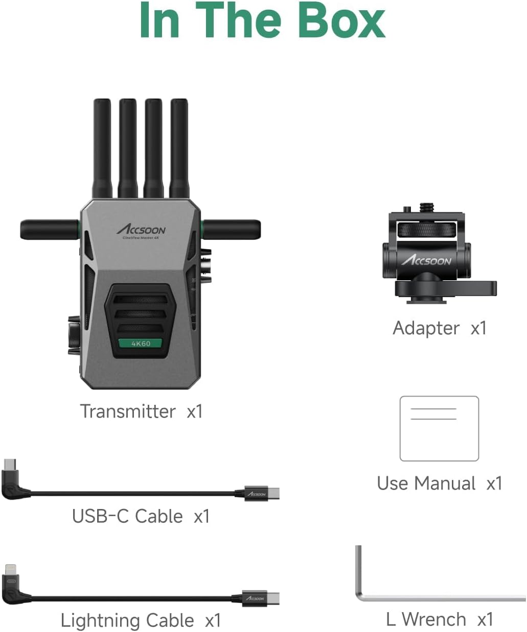 CineView Master 4K Transmitter - Draadloze TX videozender met HDMI en SDI