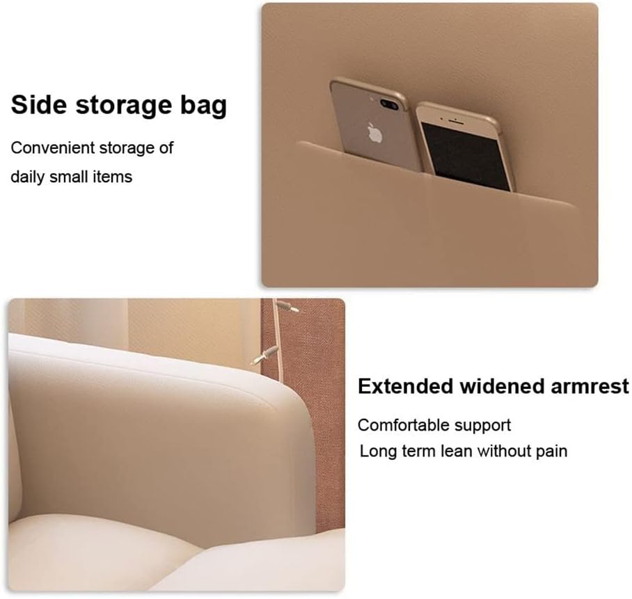 Armchair Chair,Small Sofa Balcony Folding Chair Armchair Chair Office Chair Household Bedroom Single Sofa Backrest Recliner Convenient Comfortable Computer Chair