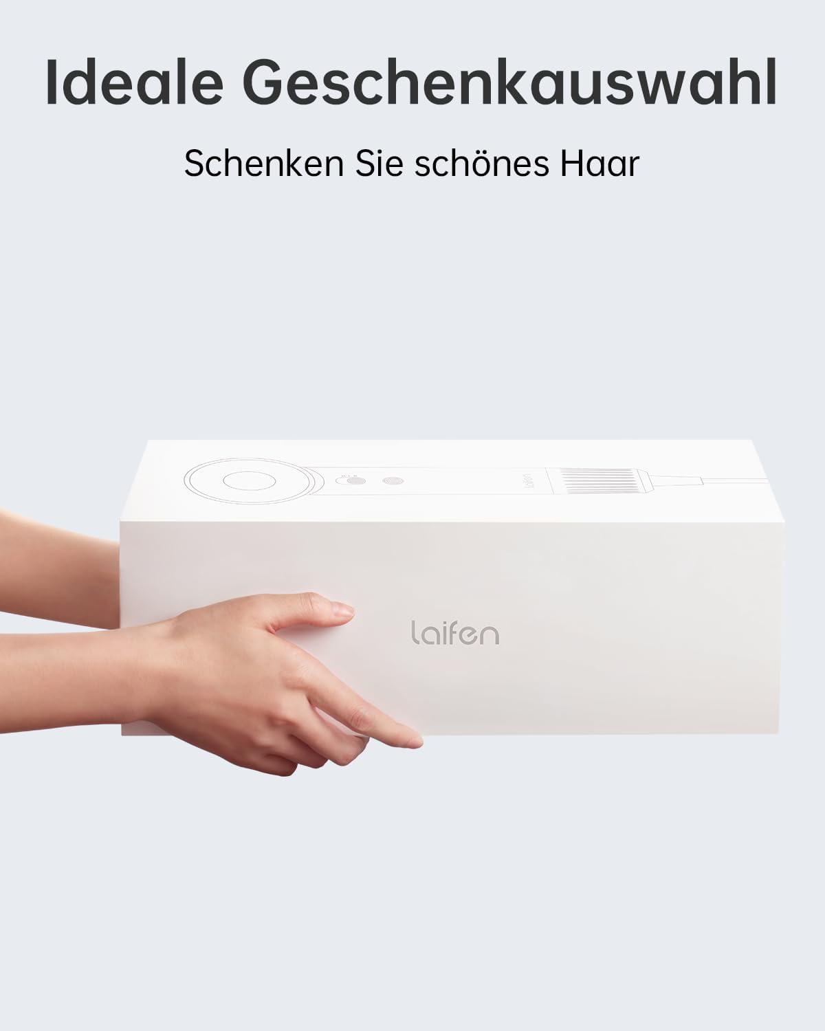 Laifen Haardroger, retroserie, 200 miljoen negatieve ionen, reisföhn met 110.000 omw/min, borstelloze motor voor snel drogen, föhn met hoge snelheid, geluidsarm met magneetmondstuk (blauw)