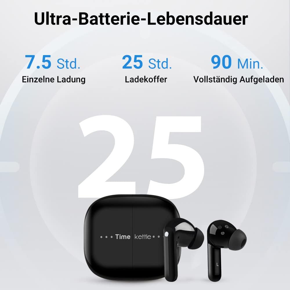 Timekettle M3 vertalingsapparaat, tweeweg vertaler-oordopjes met app voor 40 talen en 93 dialecten, online & offline spraakvertalers voor expats op reis, compatibel met iOS en Android
