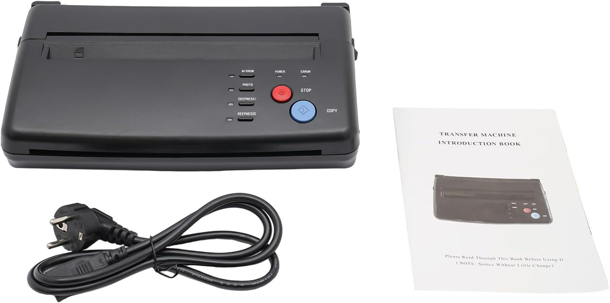Tattoo Transfer Machine – Tattoo Thermal Printer – Tattoo Copier – Tattoo Transfer Printer – Tattoo Overzetmachine – Compact & Draagbaar – Hoogwaardige Scherpe Printkwaliteit 210 mm A4