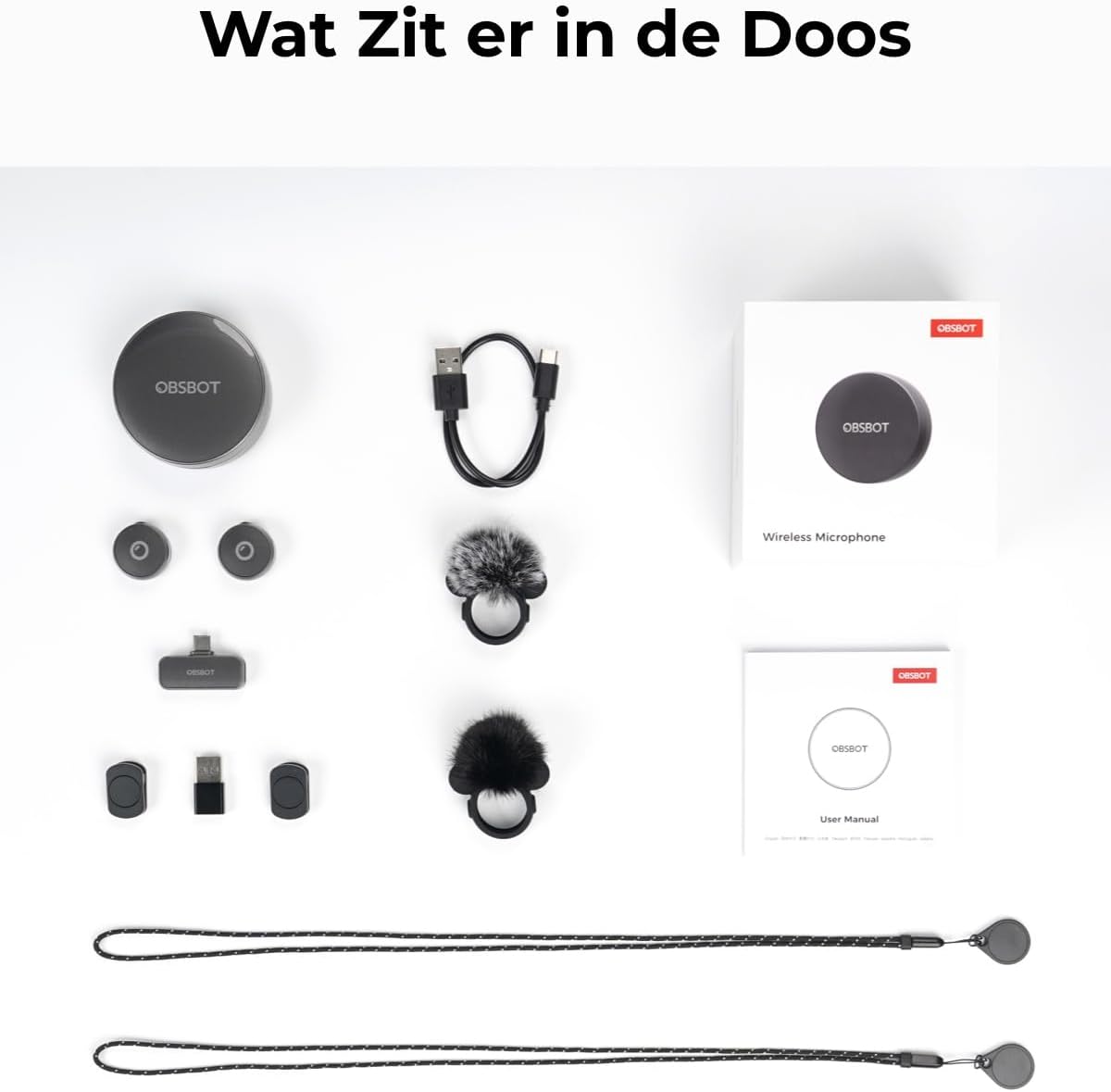 OBSBOT VOX Draadloze Live Streaming Microfoon