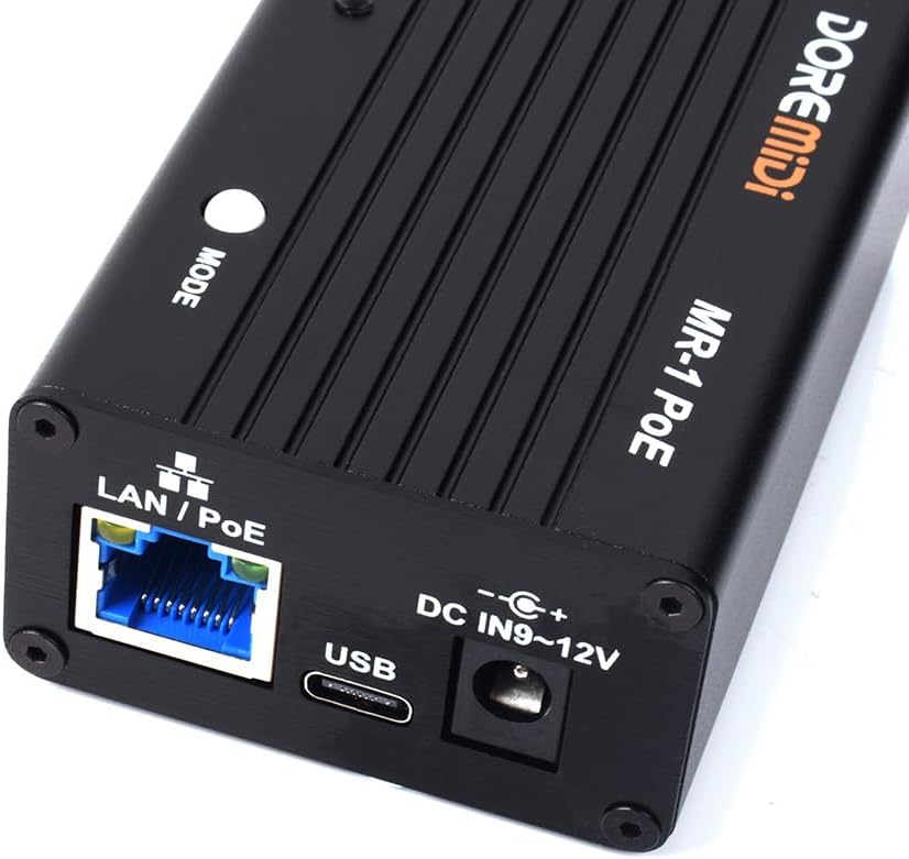 RTP MIDI-netwerkinterface MR-1 PoE
