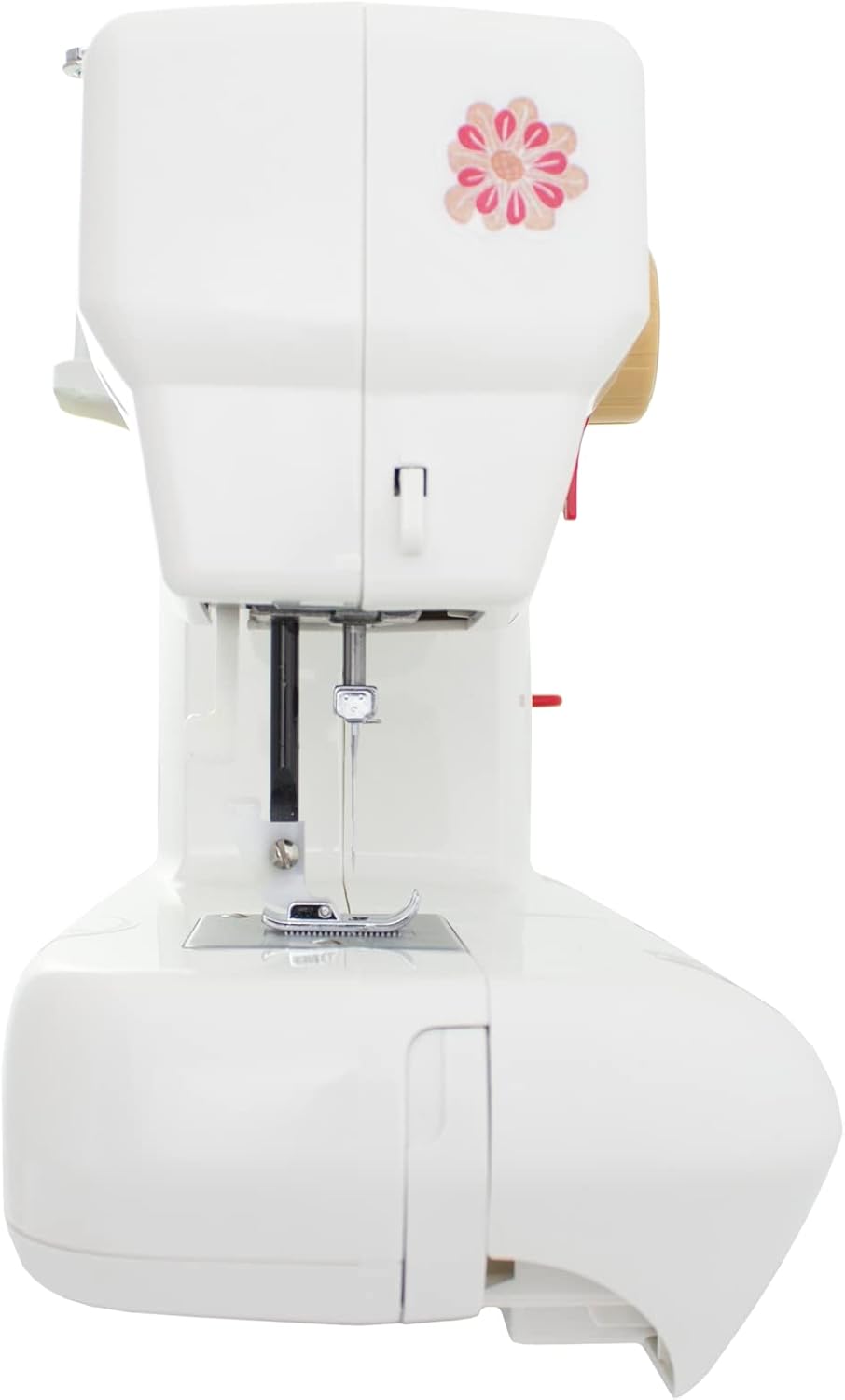 CARINA Naaimachine Junior I 6 steeprogramma's I Auto draadspanning & draadsnijder I LED-naailicht I incl. stickervellen I kindernaaimachine (wit)