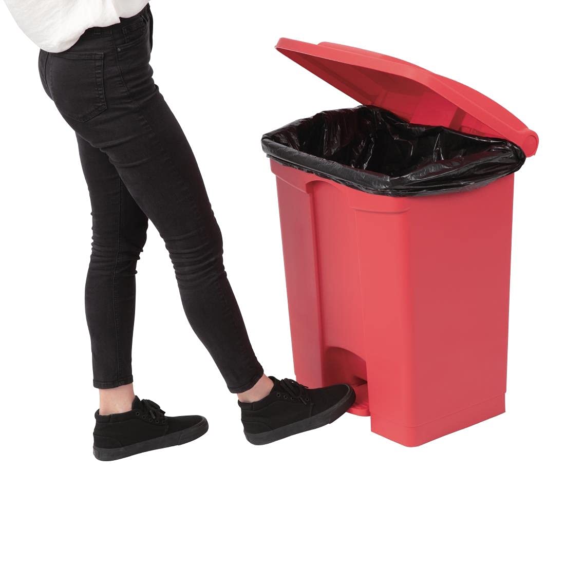 Pedaalemmer – Prullenbak – Afvalbak – Vuilnisbak – Keukenafvalbak – 65 Liter – Handsfree Pedaalbediening – Stevig Polypropyleen