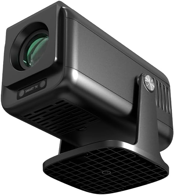 1080P Full HD Mini Smart beamer projector 4K 300ANSI met Android 13, 12000 lumen mobiele telefoon ondersteuning WiFi 6 en Bluetooth trapeziumcorrectie thuisbioscoop video luidspreker USB-poort + HDMI