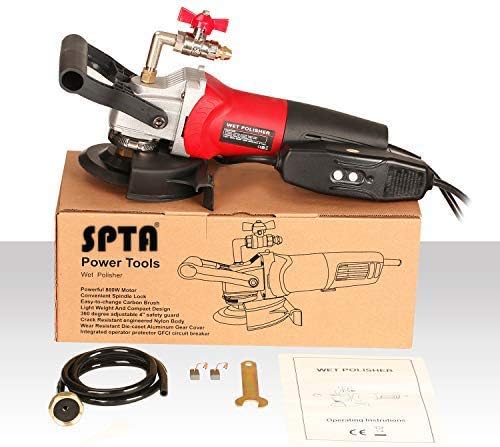 SPTA 230 V 800 W waterpolijstmachine, nat polijstmachine, elektrisch, voor steen, met variabele snelheid, voor marmer, beton, graniet, terras