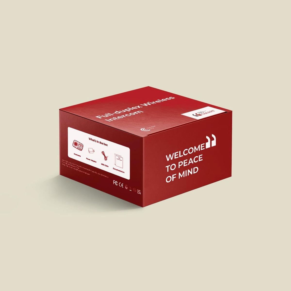 Hosmart UltraSpeak Pro draadloze intercoms voor thuis, 2024 full-duplex draadloos intercomsysteem voor bedrijven, ruimte-naar-kamer-intercom twee-weg real-time intercom met 400 meter bereik (3