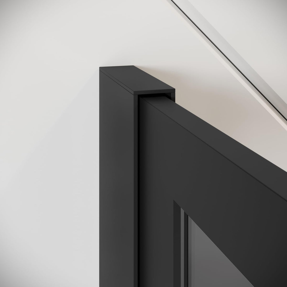 Douchewand – Doucheafscheiding – Douchepaneel – Inloopdouche Wand – Zwart Aluminium Profiel – 90 x 200 cm – 8 mm Gehard Veiligheidsglas – Nano Coating Tegen Kalk