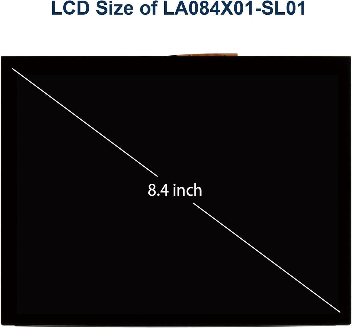 8.4" Lcd scherm Radio Navigatie voor Chrysler Dodge Jeep LA084X01(SL)(01) LA084X01 (SL) (02) Lcd scherm Touchscreen Vervanging voor auto LA084X01-SL01 LA084X01-SL02, Nee voor Uconnect 4