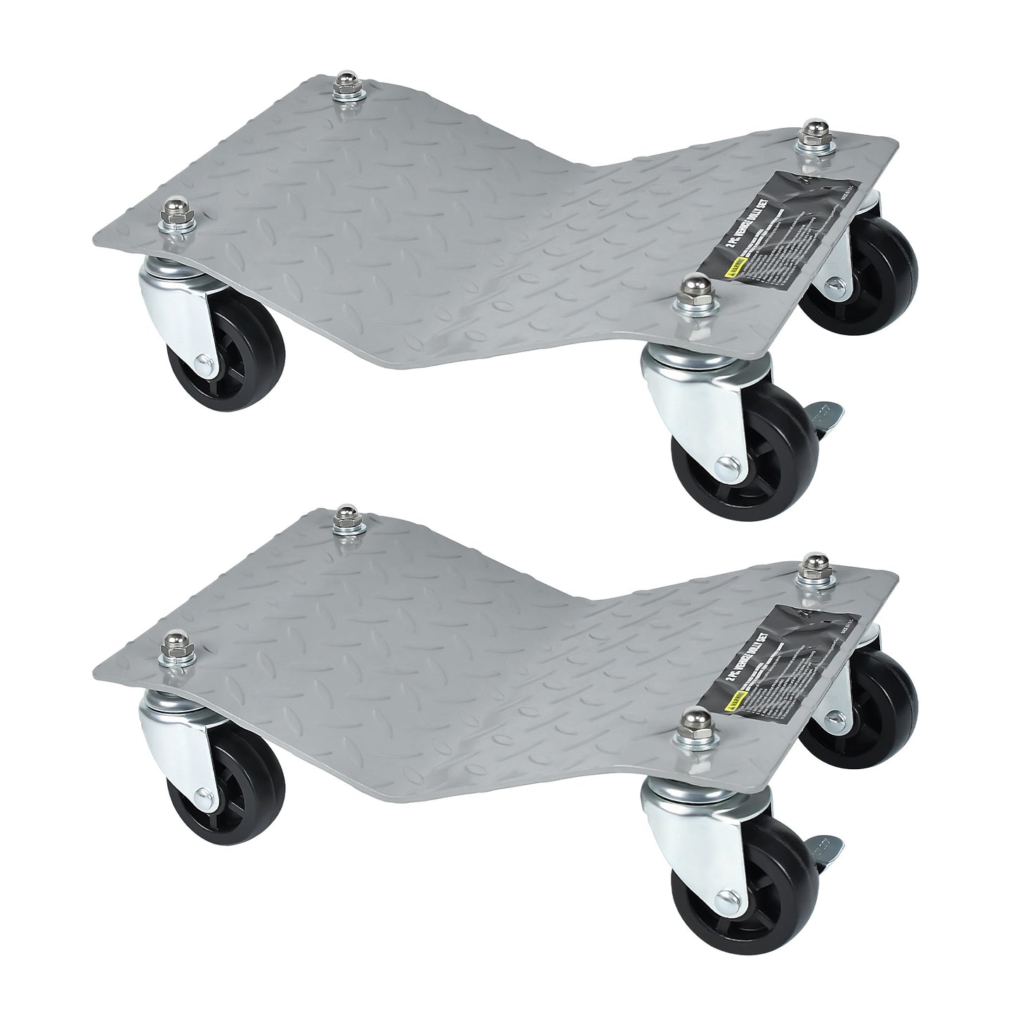 Krik – Hefplateau – Autokrik – Garagekrik – Potkrik – Set Van 4 – Stalen Constructie – 500 Kg Draagvermogen Per Plateau