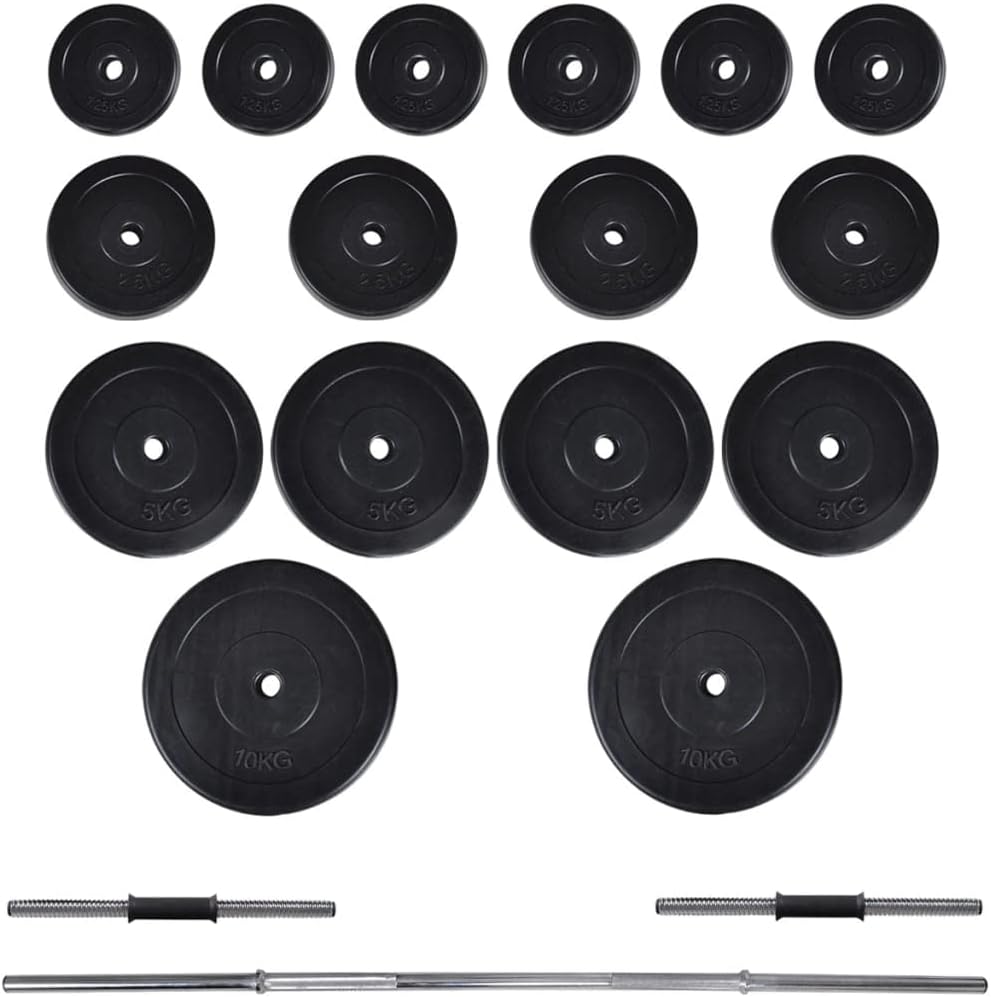 Power Tower Wandmontage – Wandrek Fitnessstation – Halterrek – Krachtstation – Dumbbell Set 61 kg – Compact Ontwerp – Robuuste Stalen Constructie