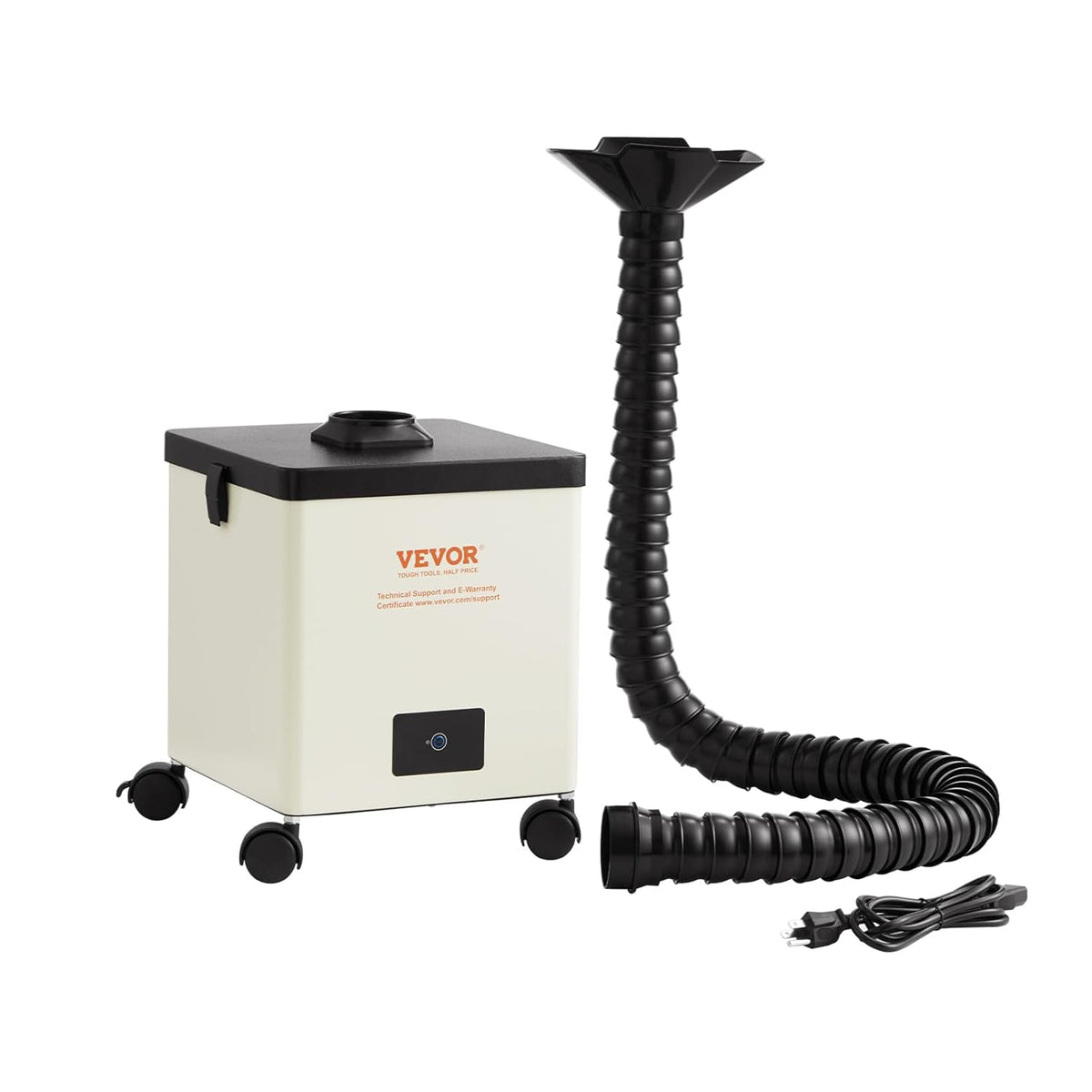 VEVOR Losrookafzuiging, 100 W, lasrookafzuiging, 240 m³/uur, mini-desktop, soldeerreiniger, 5800 omw/min, 3-traps filter, soldeerrook, afzuiging voor soldeerstation, laswerkzaamheden