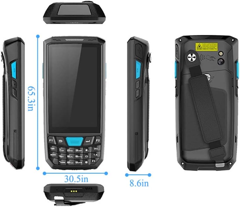 2024 Android Barcode Scanner With N6703 1D 2D QR Code Technology, Android13 PDA, 4GB+64GB met Toetsenbord, IP66 Inventory Management System for Magazijn