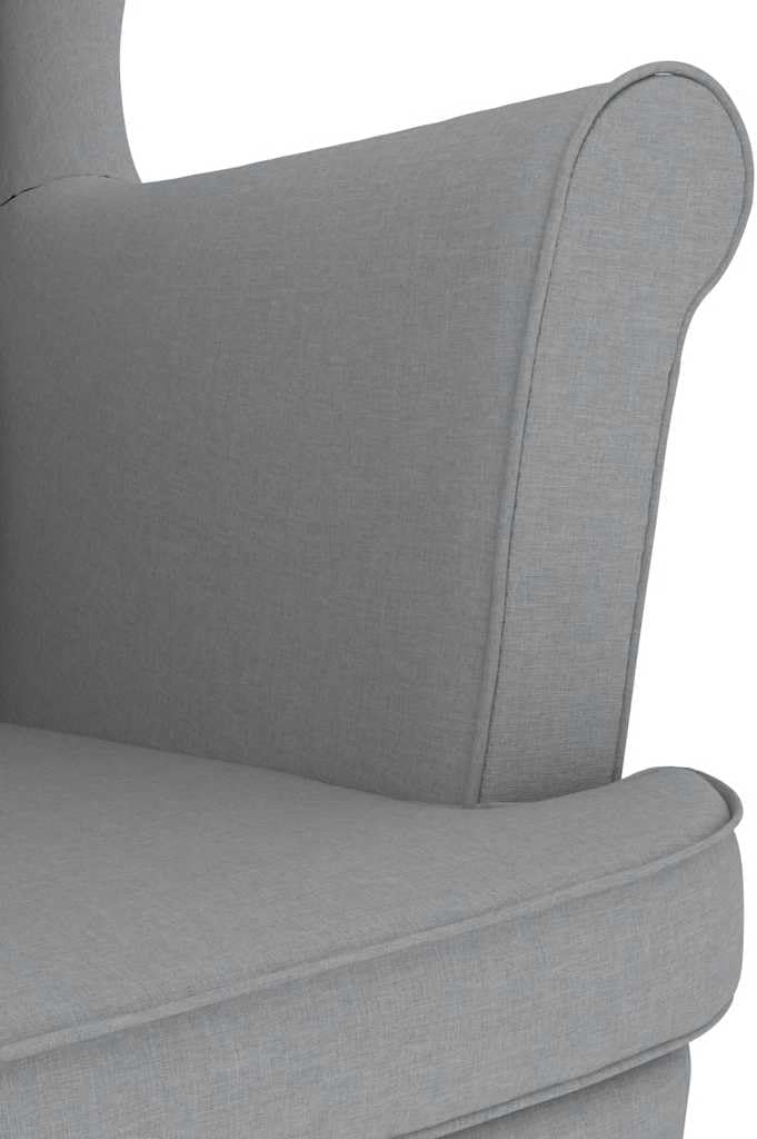 Relaxstoel – Fauteuil – Loungestoel – Draaifauteuil – TV Stoel – Lichtgrijs – Duurzaam Polyesterweefsel – Geïntegreerde Voetensteun en Zeer Sterk Schuim