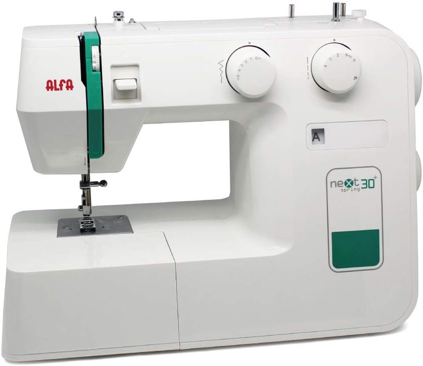 Naaimachine Wit 30 x 19 x 37 cm – Stikmachine – Naaiapparaat – Huishoudnaaimachine – Hobbynaaimachine – 18 Steekprogramma's – 4-Staps Knoopsgat