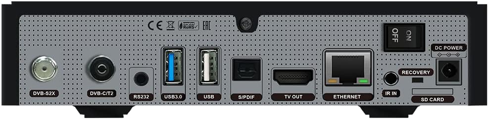 GigaBlue UHD Trio 4K PRO - Combo Tuner, W-LAN 1200Mbps, 1 x DVB-S2X, 1 x DVB-C/T2, zwart