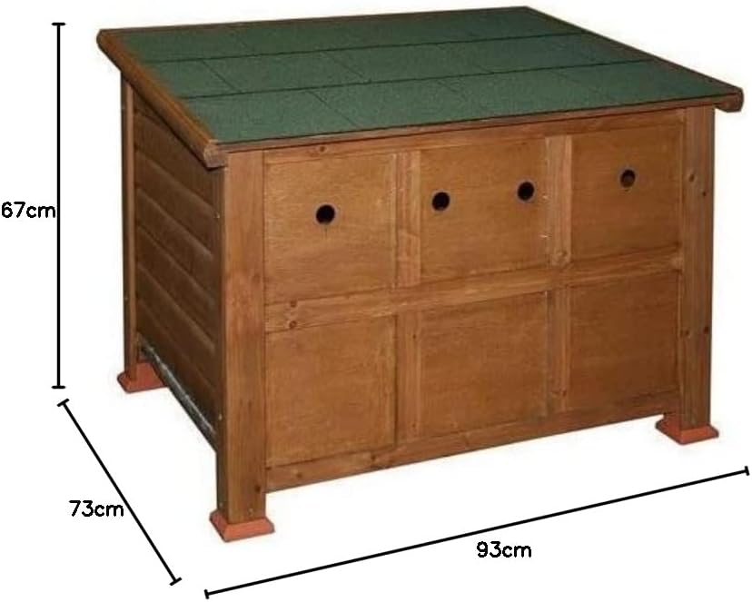Kerbl Hobbyfarming Kerbl 82809 Duck Town Duck and Goose Stable 93 x 73 x 67 cm, Brown - QUORE
