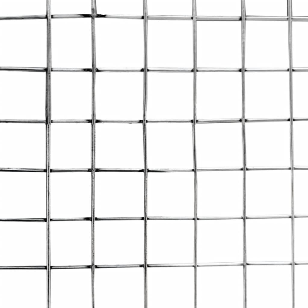 Chicken Cage with Roof and Door Silver Galvanized Steel,Walk In Chicken Run Galvanized Chicken Coop Chicken Coop Chicken Coop Cage Rabbit Hutch Pet Playpen Backyard With Water Resistant Cover