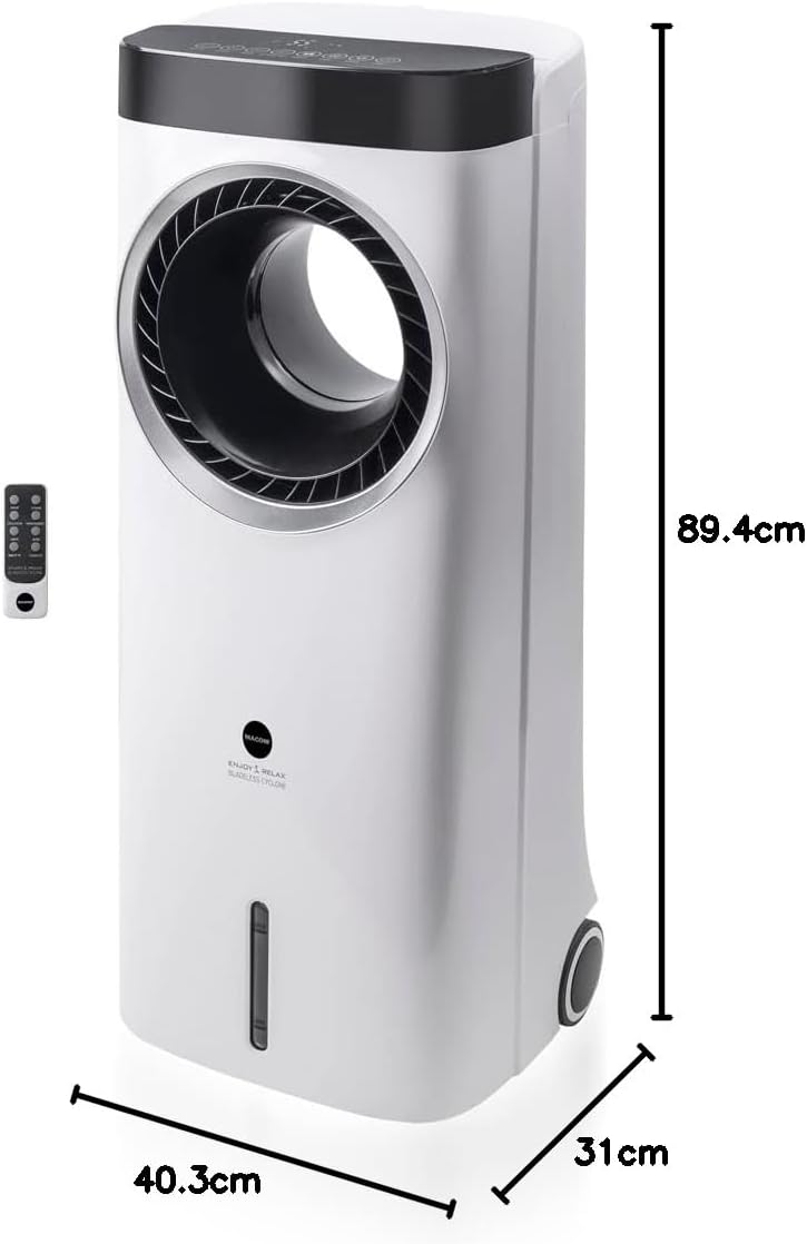 MACOM Enjoy & Relax 984 Bladeless Cyclone verdampingskoeler zonder vleugels met centrifugale ventilator
