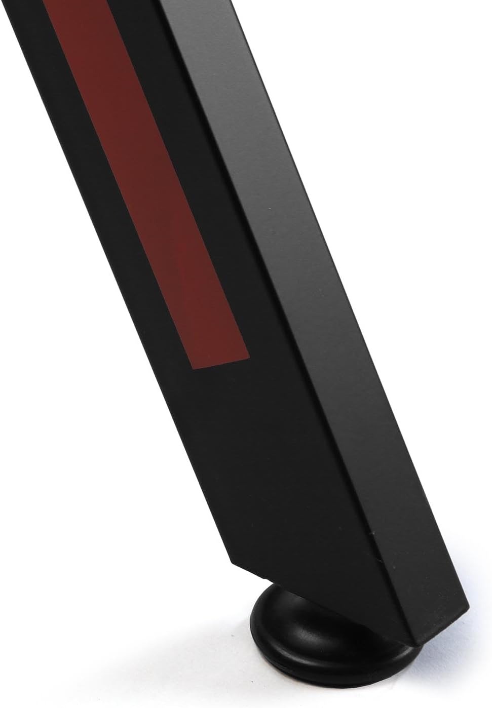 Versa Pablo Computer Bureau Tafel, Slaapkamer of Studie Tafel. Gaming tafel, Helm- en drankhouder, Afmetingen (H x B x H) 76 x 60 x 120 cm, Hout en Metaal, Kleur Zwart en rood