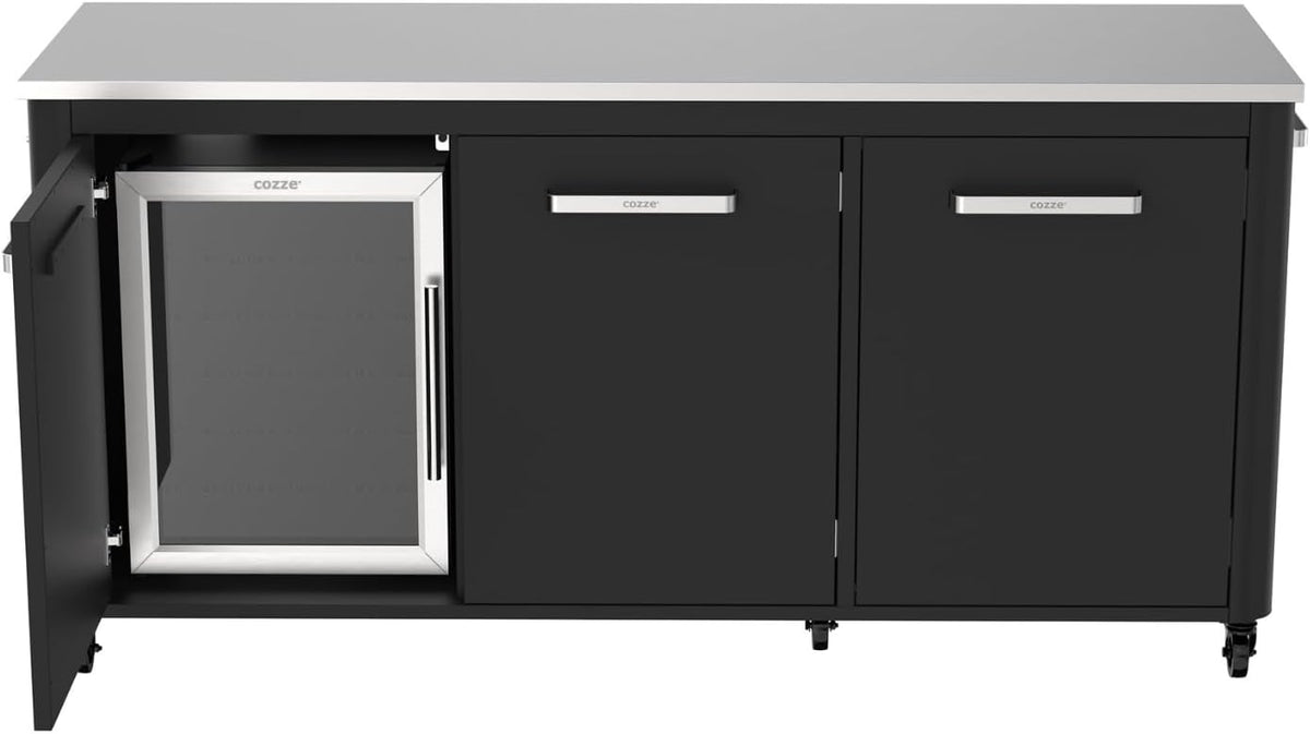 Buitenkoelkast – Mini-Koelkast – Drankkoelkast – Bierkoelkast – Flessenkoeler – 60 Liter Inhoud – Compressor Koeling