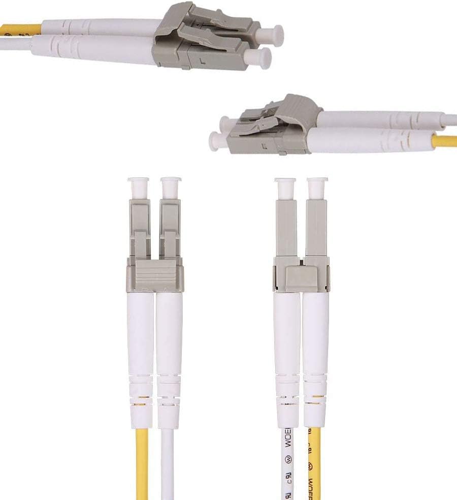 Elfcam Glasvezelkabel LC/UPC naar LC/UPC, OM3 Multimode Duplex, 50/125 um, LSZH, 150 m