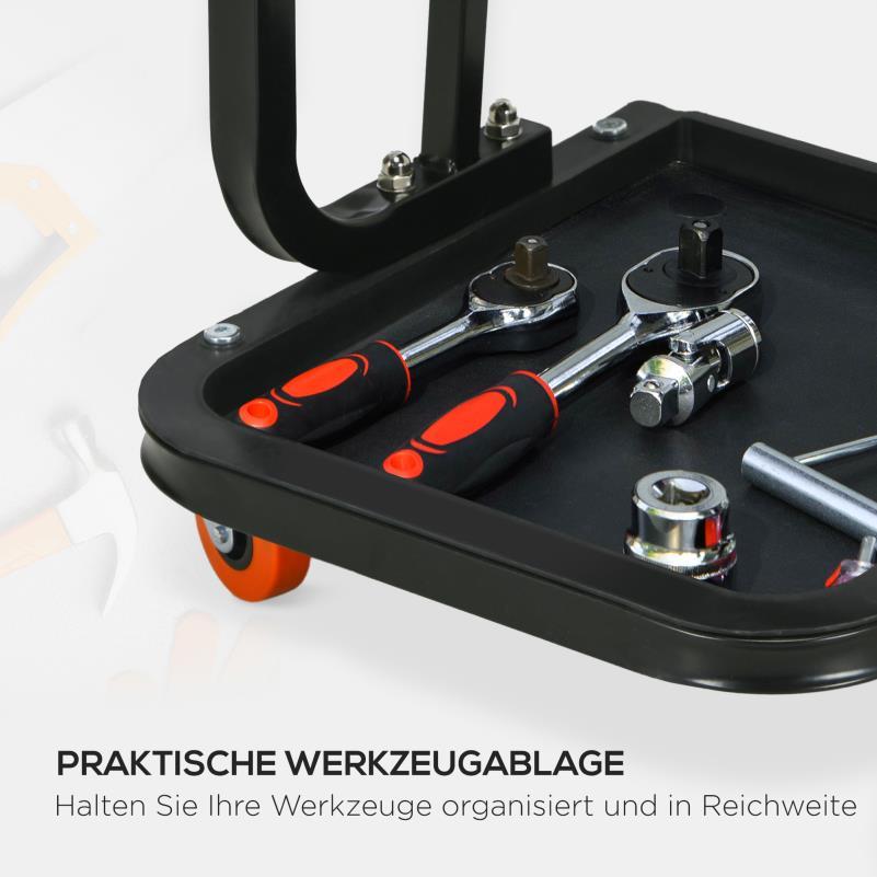 Werkkruk – Werkstoel – Montagekruk – Garagekruk – Werkplaatskruk – Stevige Stalen Constructie – Gevoerde Zitting Met Opbergruimte