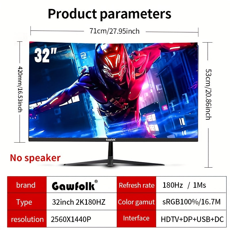 32 Inch Curved Monitor – Ultrawide Scherm – Gaming Monitor – Zakelijk Monitor – 21:9 Breedbeeld – 3440x1440 UWQHD Resolutie – 165Hz Verversingssnelheid – Hoogte Verstelbaar & 178° Swivel