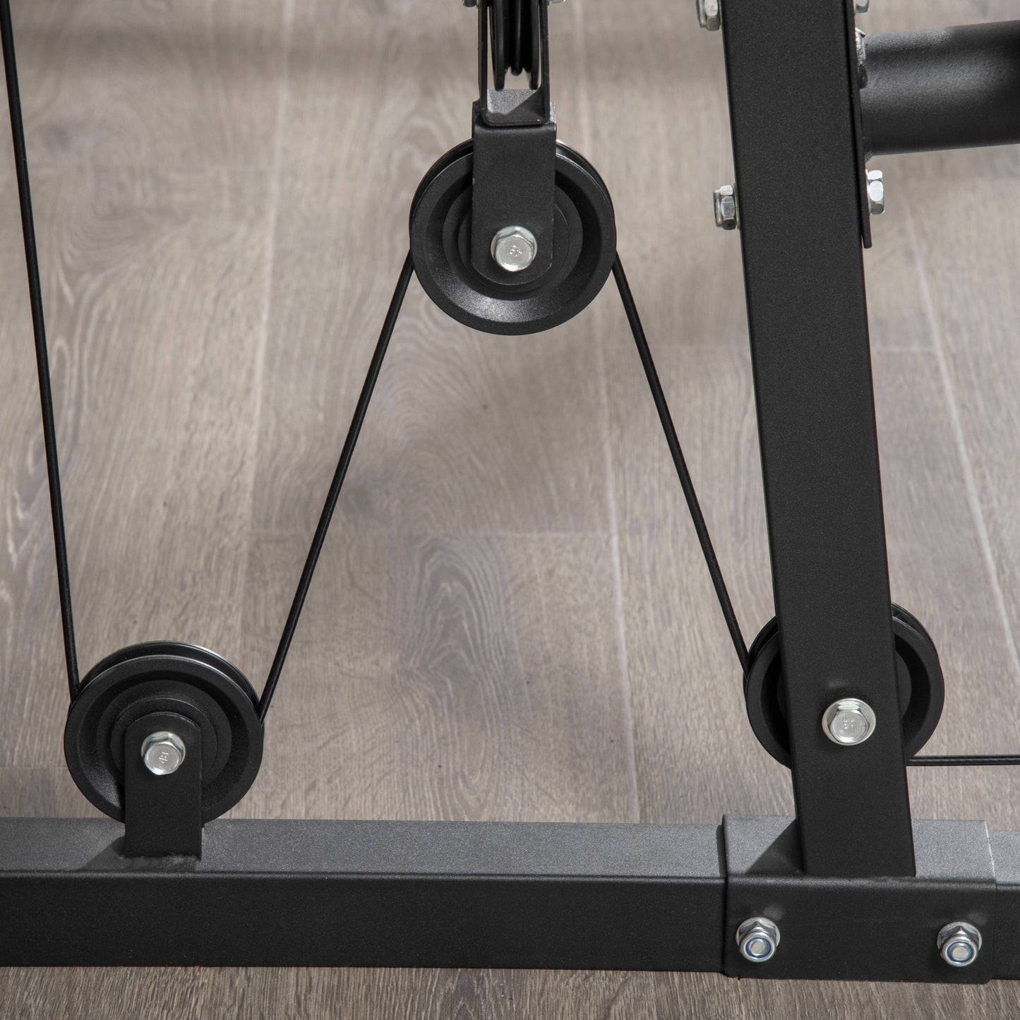 Fitnessstation – Home Gym – Krachtstation – Bodybuildingapparaat – Multigym – 9x 5 kg Gewichtsschijven – Robuust Staal & Ergonomisch Comfort