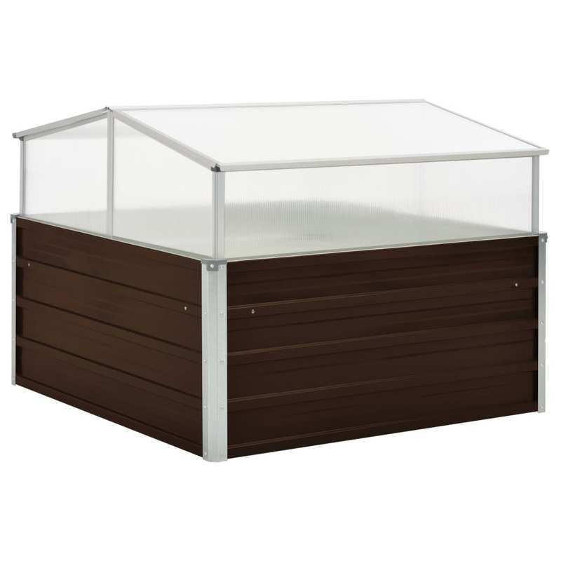 Kweekkas – Tuinkas – Broeikas – Moestuinkas – Plantenkas – 100x100x85 cm – Gegalvaniseerd Staal – Roestvast & Stevig
