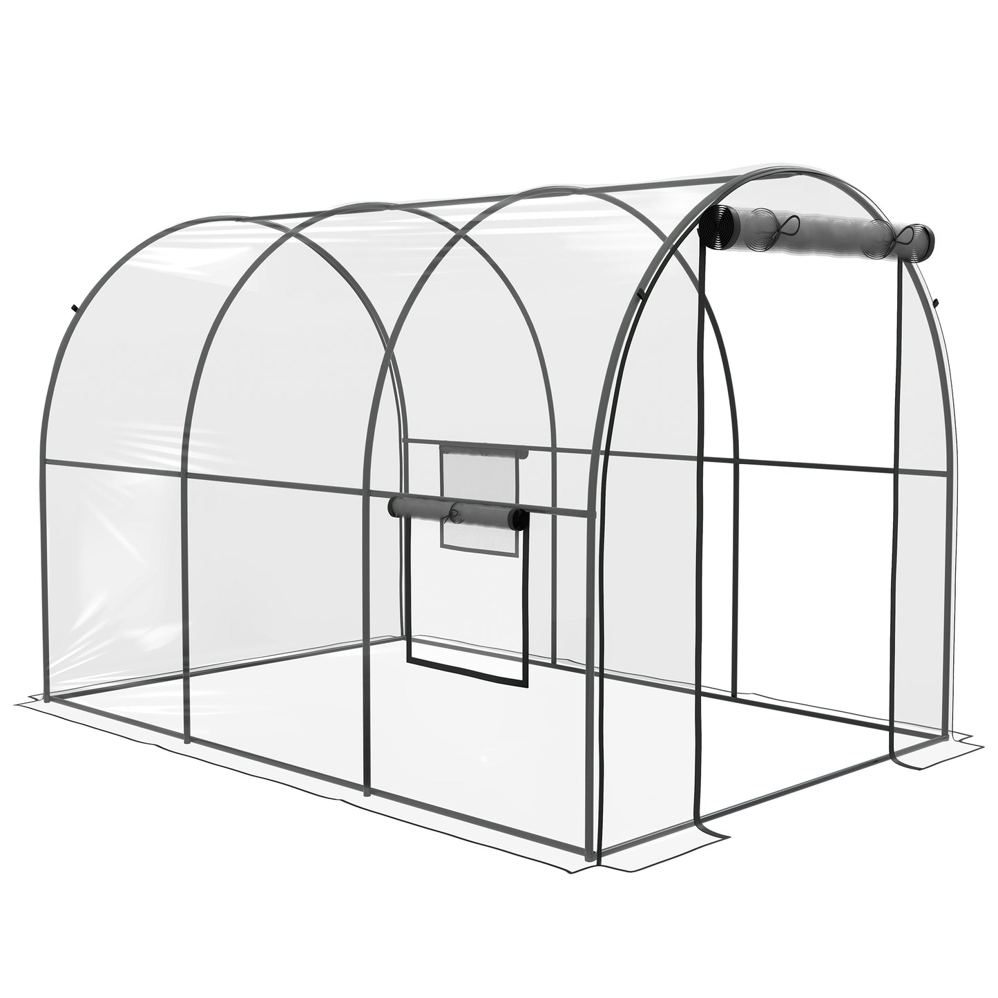 Tuinkas – Kweekkas – Serre – Plantenkas – Groentekas – Transparant – Versterkt Stalen Frame – 6 m² Oppervlakte