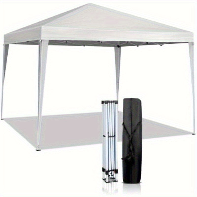 Pop-Up Tuinkap – Vouwtent – Partytent – Overkapping – Zonnetent – 3x3 Meter – Wit Gepoedercoat Staal – Waterafstotend Polyester