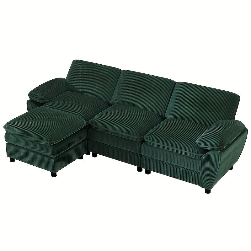 Slaapbank – Bedbank – 2-Zits Bank – Klapbank – Bankbed – Groen – Compact – Makkelijk Om te Bouwen – Pluche Kussens